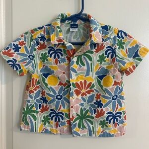 Old Navy Colorful Linen Blend Kids Button Down (12-18 months)